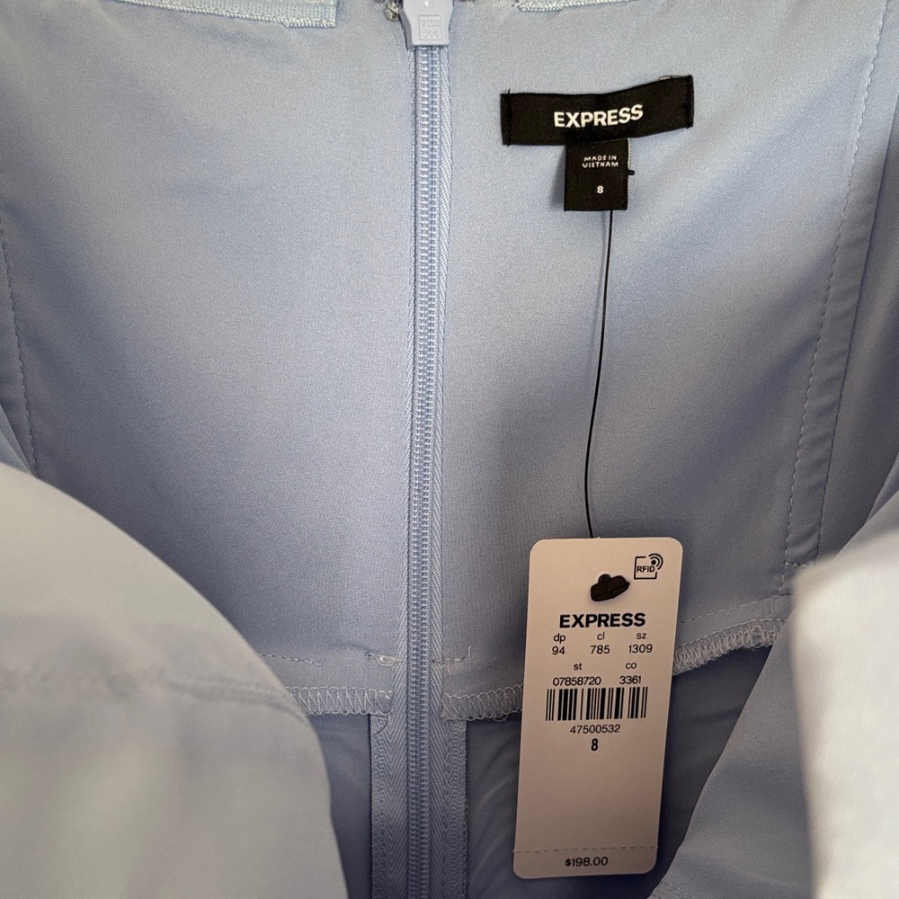Express Light Blue Midi Dress - Picture 4 of 5